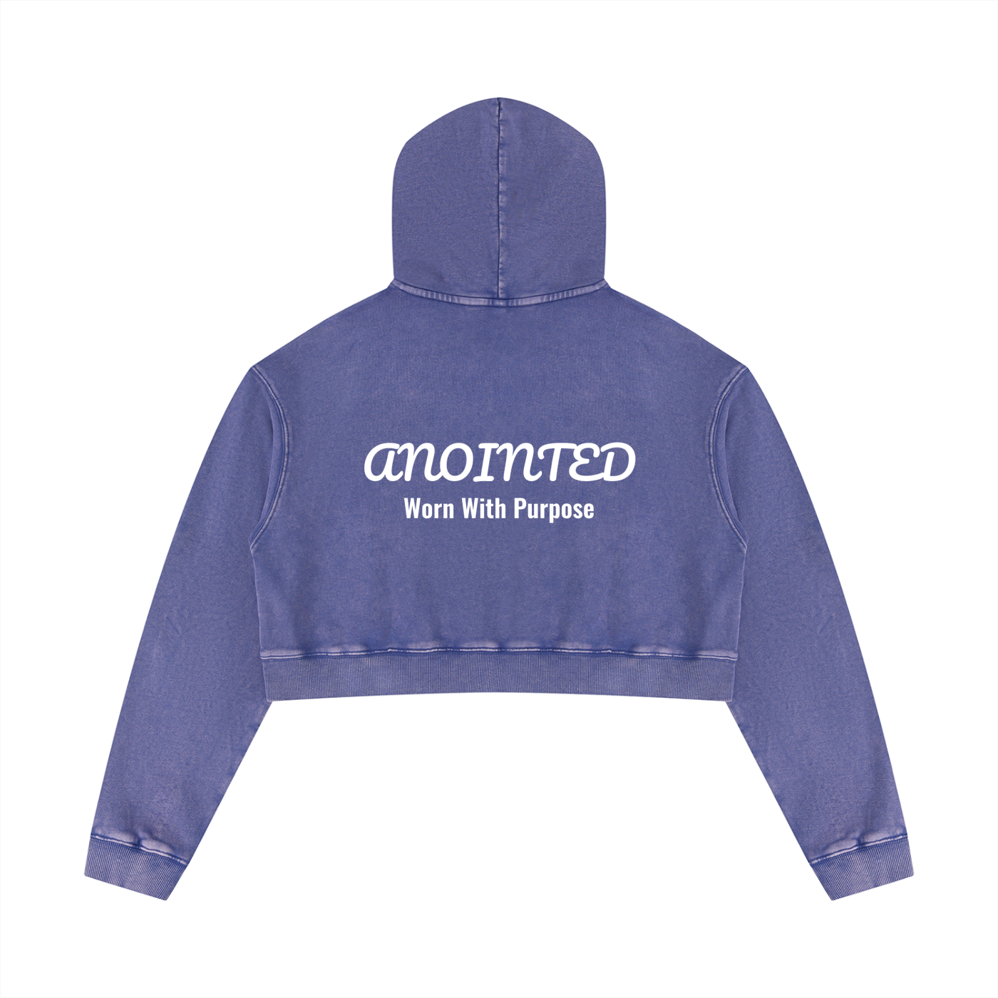 Women’s Mineral Washed Crop Hoodie