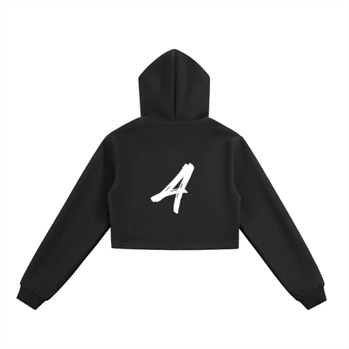 Cropped Zip-Up Hoodie