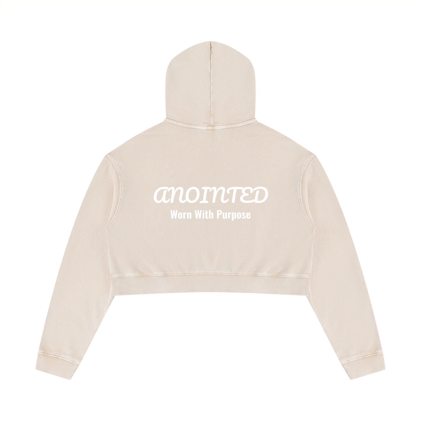 Women’s Mineral Washed Crop Hoodie