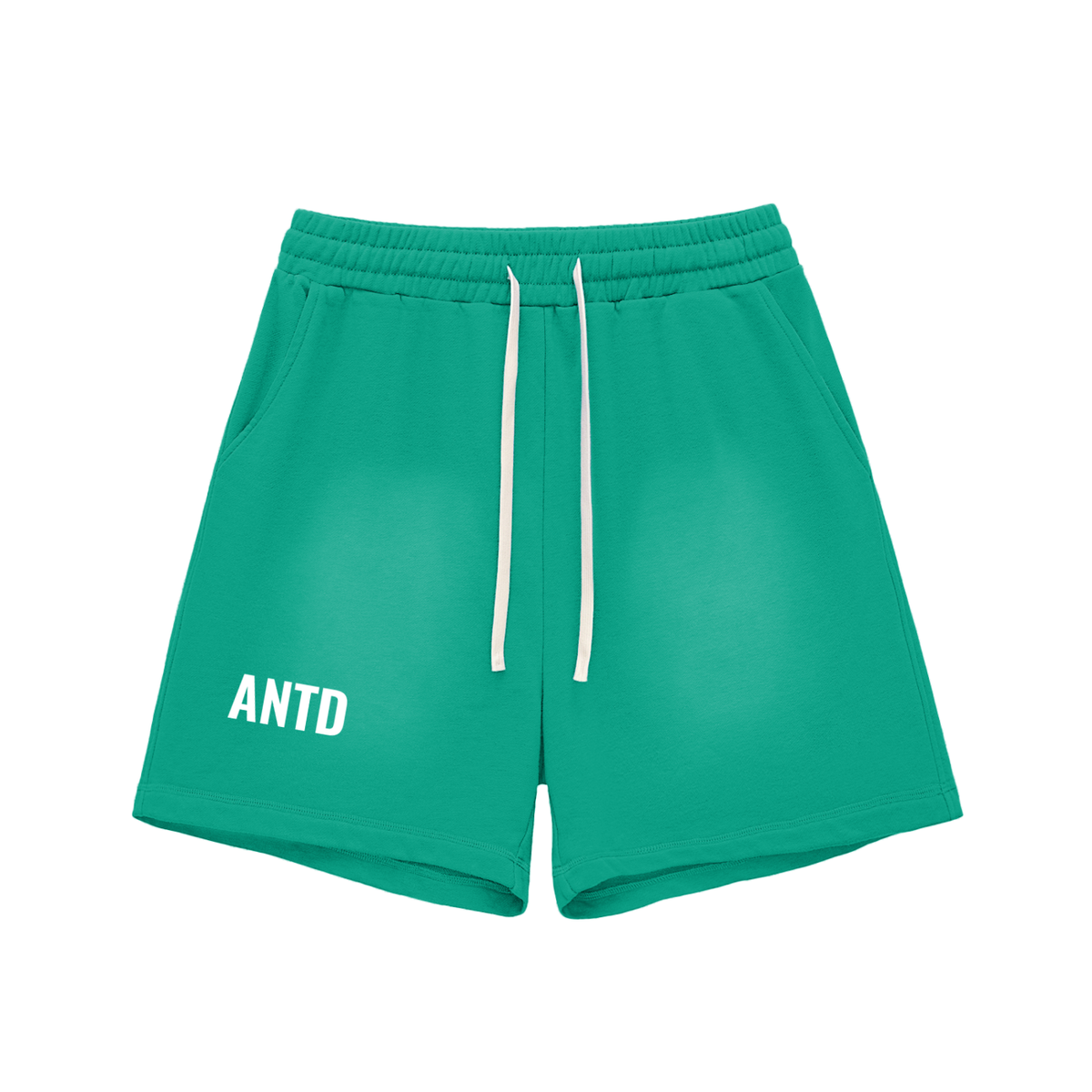 Sun Fade Raw Edge Cotton Shorts