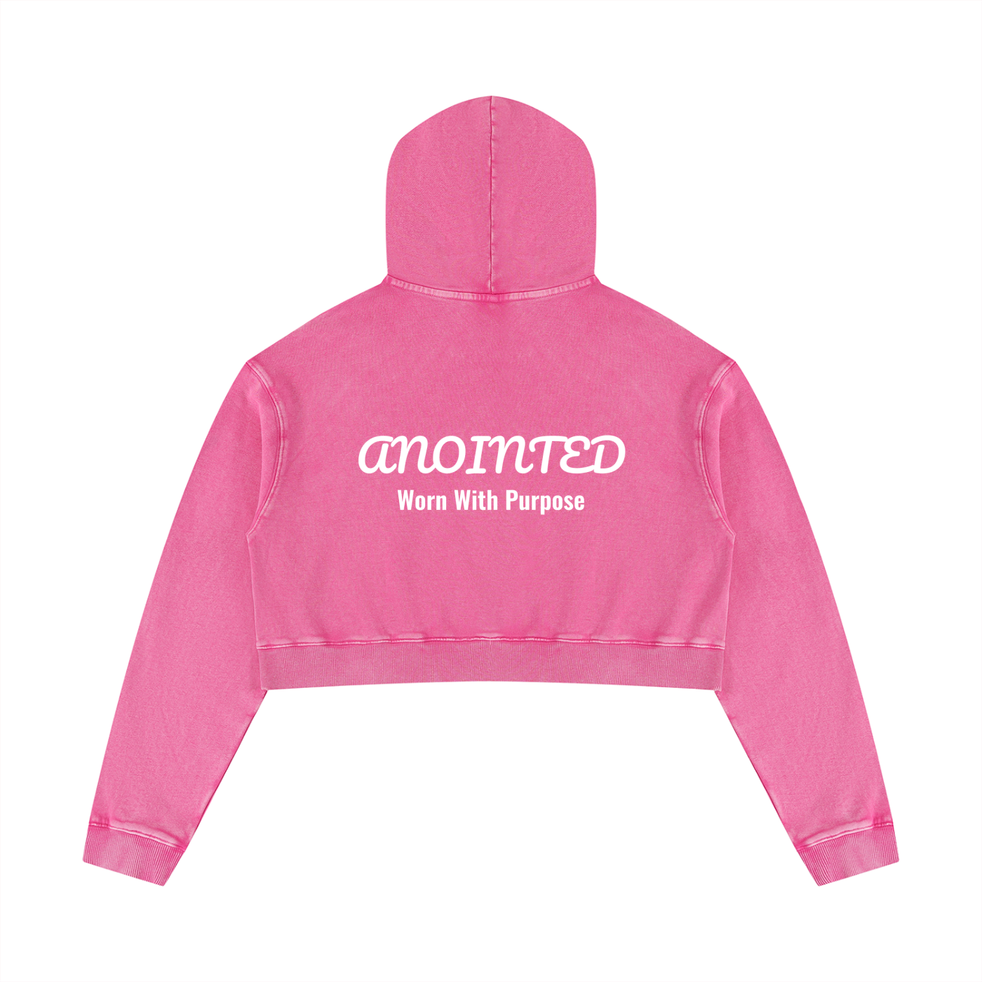 Women’s Mineral Washed Crop Hoodie