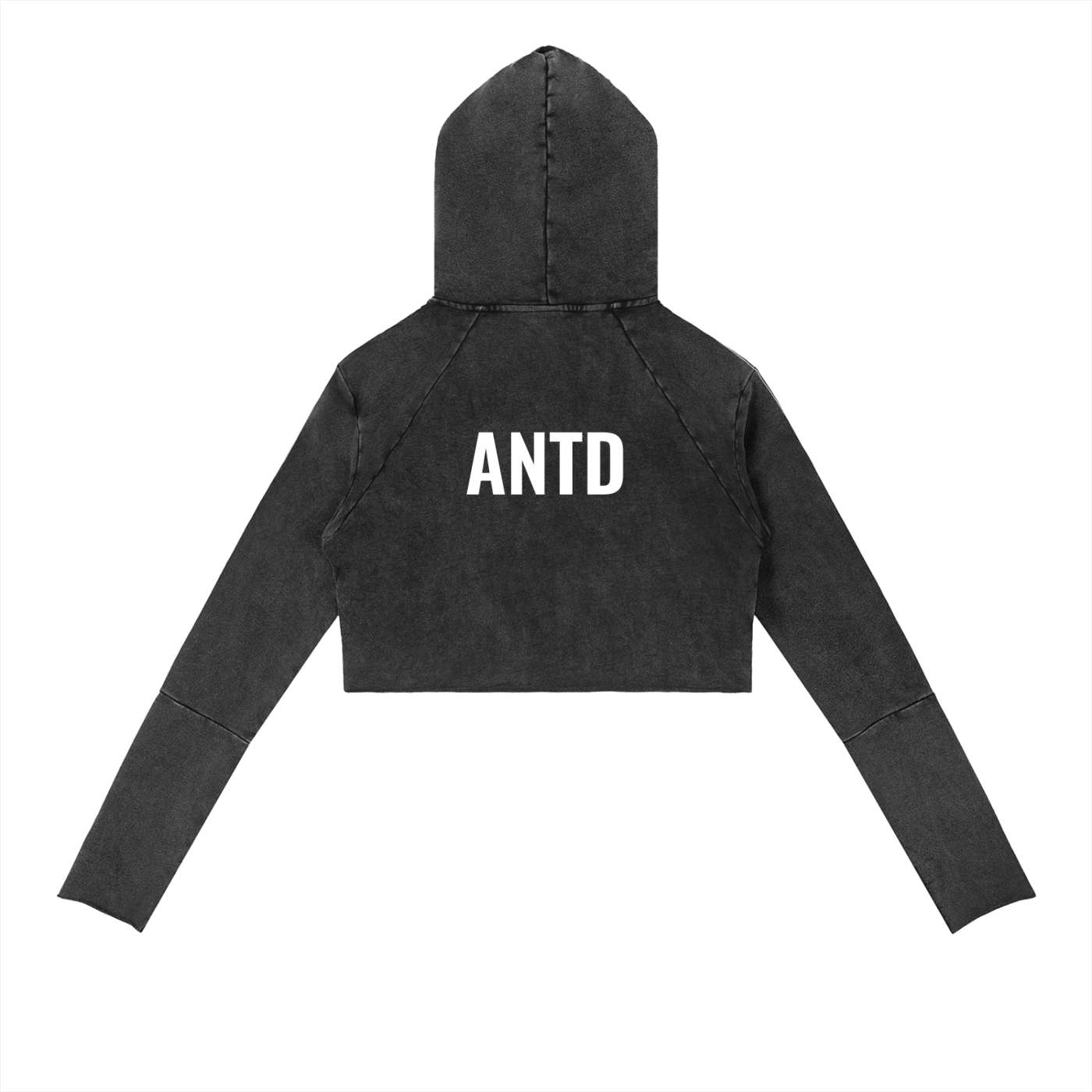 Vintage Washed Raw Edge Hoodie