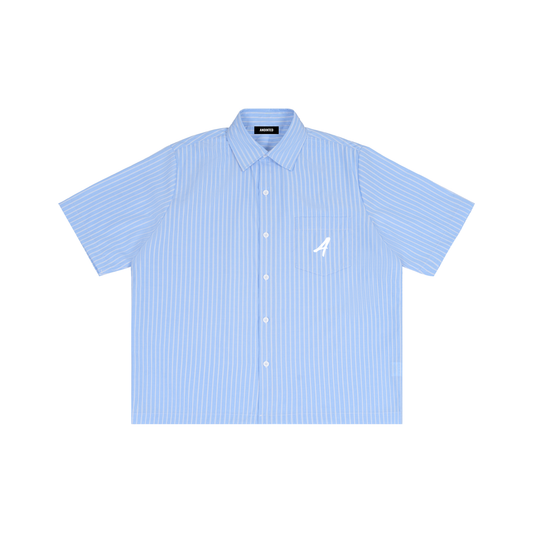 Striped Boxy Short Sleeve Shirt