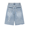 Men’s Vintage Wide Leg Denim Shorts