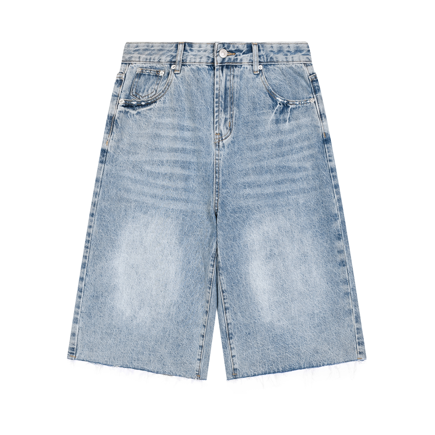 Men’s Vintage Wide Leg Denim Shorts