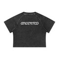 Women's Mineral Wash Raglan Crop T-Shirt