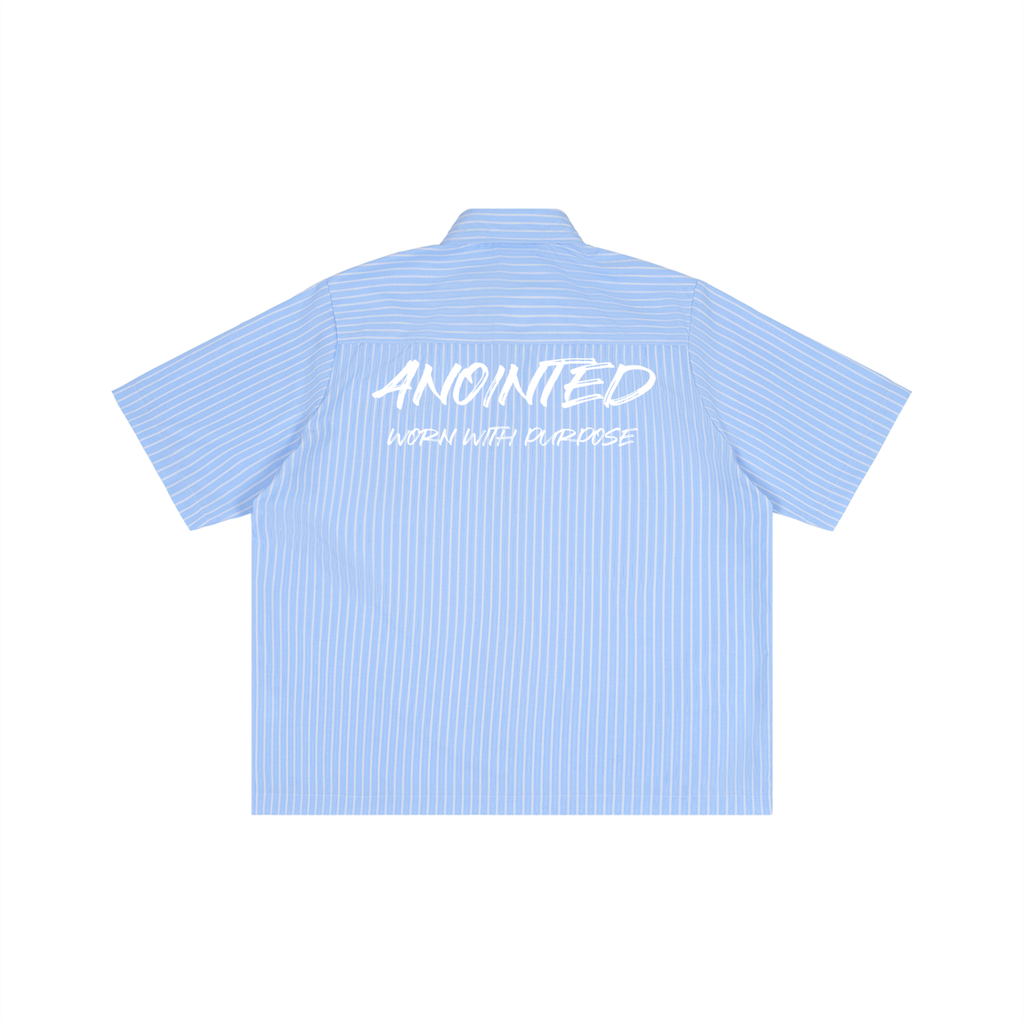 Striped Boxy Short Sleeve Shirt